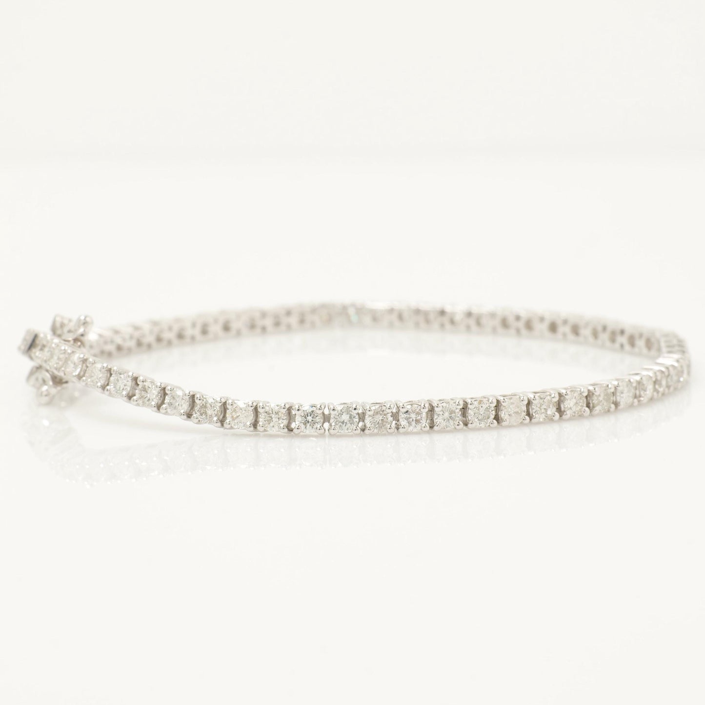 Solitaire Natural Diamond Tennis Bracelet