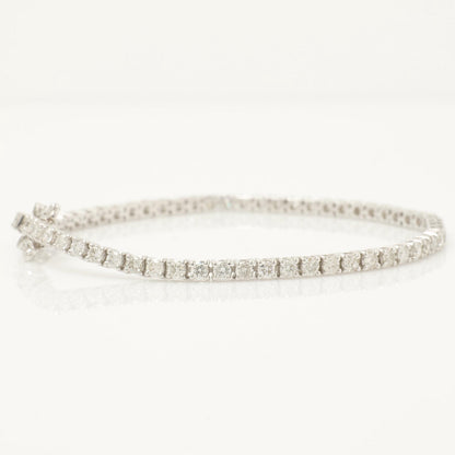Solitaire Natural Diamond Tennis Bracelet