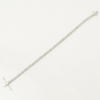 Solitaire Natural Diamond Tennis Bracelet