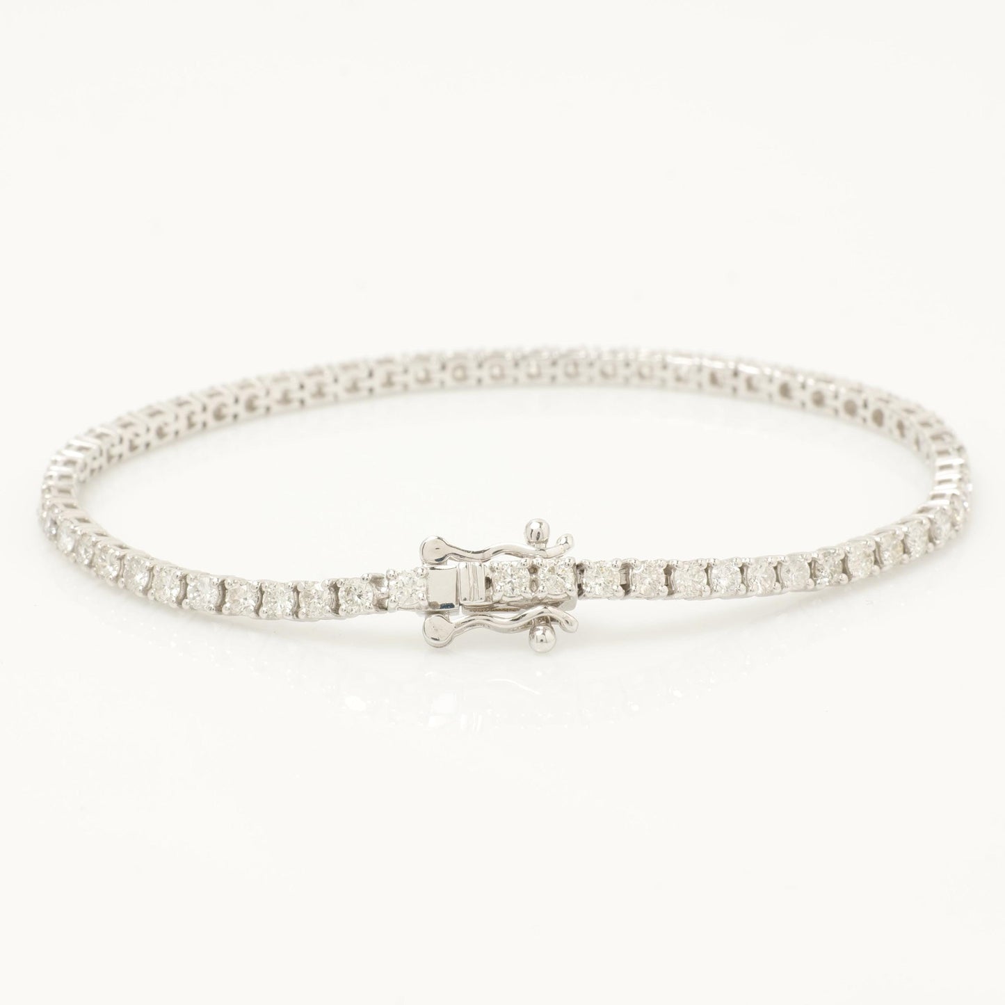 Solitaire Natural Diamond Tennis Bracelet