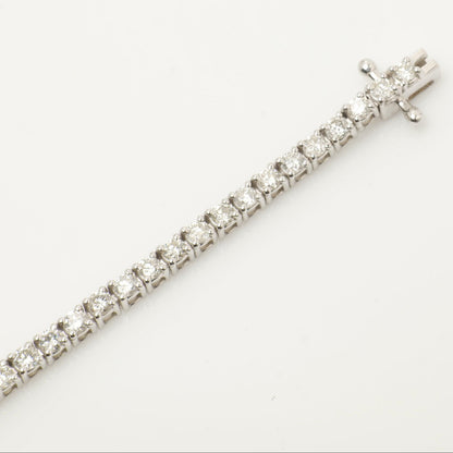 Solitaire Natural Diamond Tennis Bracelet