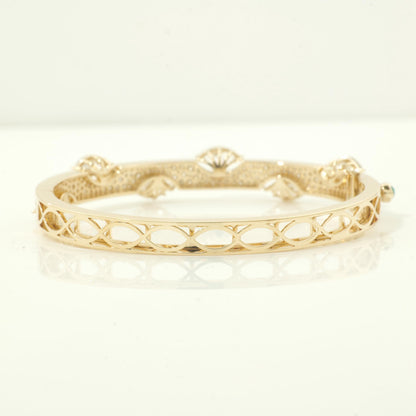 Marquise Natural Diamond Bangle Bracelet