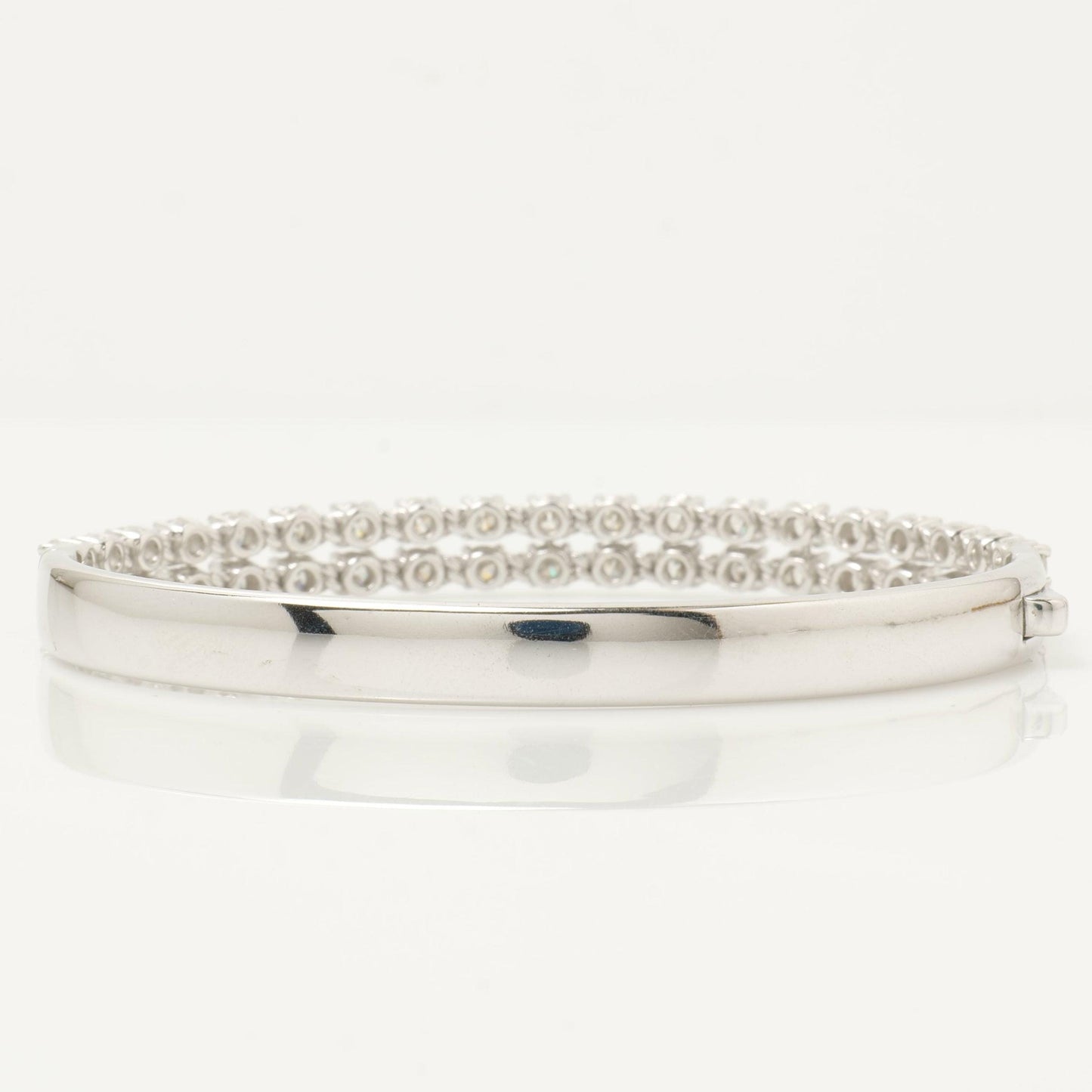 Double Row Natural Diamond Bangle