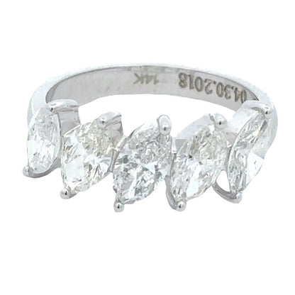 Marquise Natural Diamond Ring