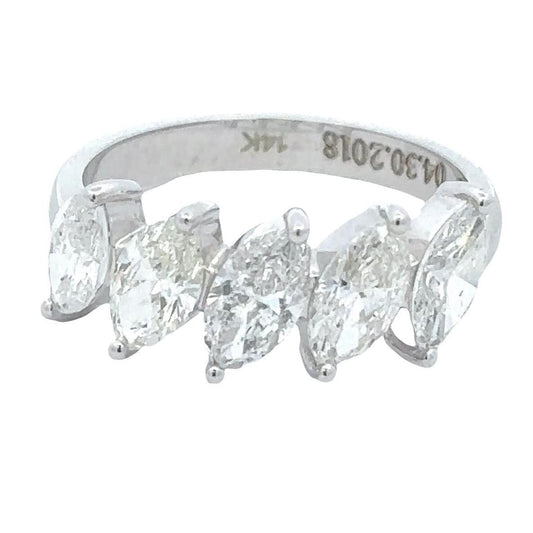 Marquise Natural Diamond Ring
