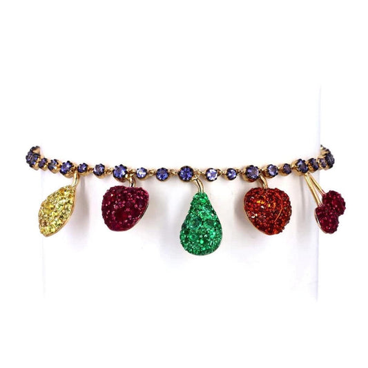 Fruit Charm Chain Tennis Bracelet