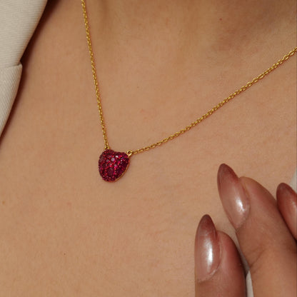 Fruit Natural Diamond Pendant Necklace