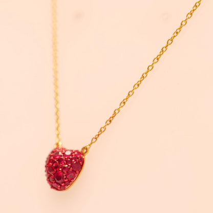 Fruit Natural Diamond Pendant Necklace
