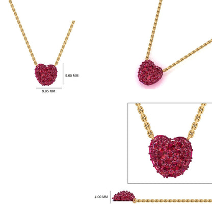 Fruit Natural Diamond Pendant Necklace