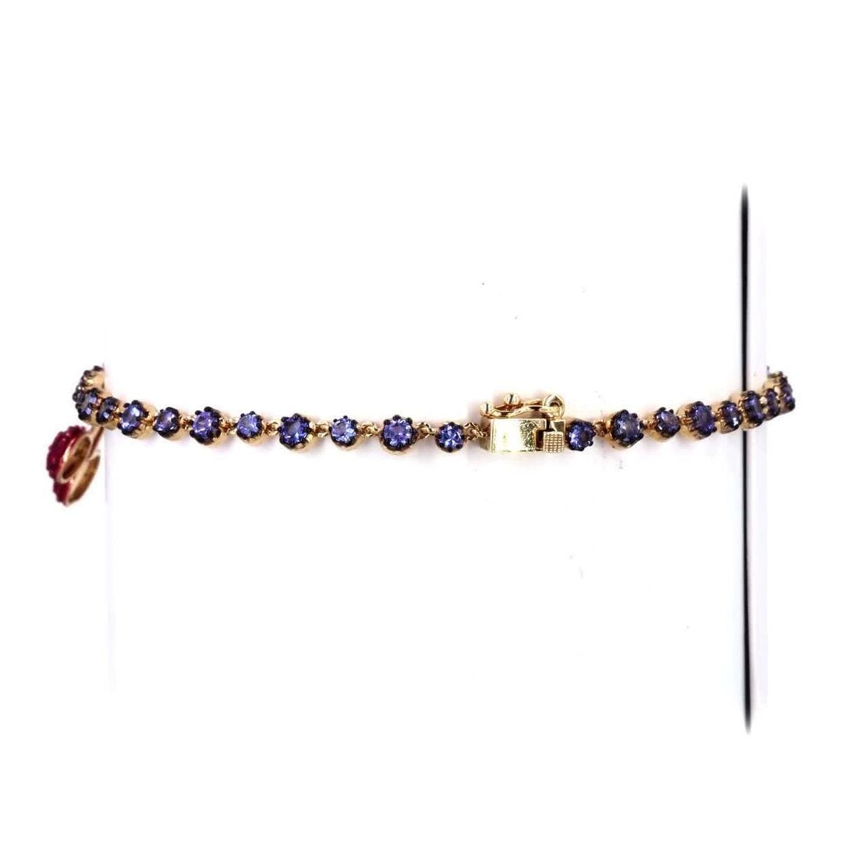 Fruit Charm Chain Tennis Bracelet