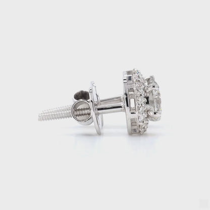 Solitaire Natural Diamond Earrings