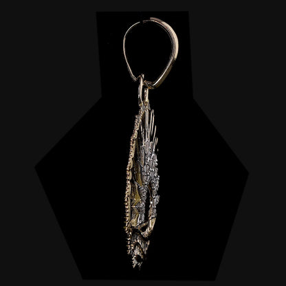 Celestial Sun Medallion Natural Diamond Pendant