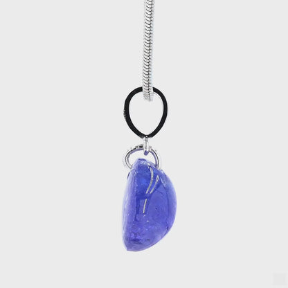 Tanzanite Diamond Pendant Necklace