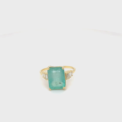 Emerald Cut Diamond Ring