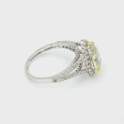Pear Cut Diamond Solitaire Ring