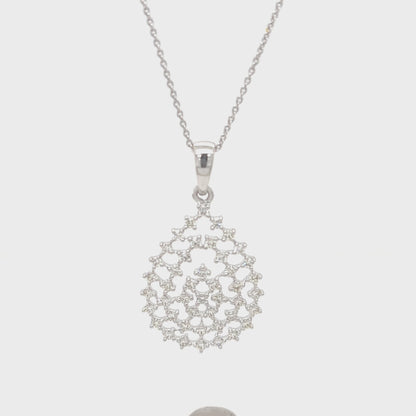 Teardrop Diamond Pendant
