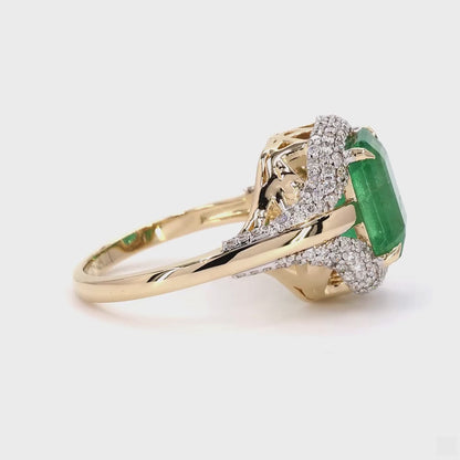 Emerald Cut Emerald Ring
