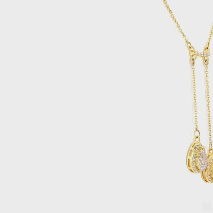 Dual Pear Necklace