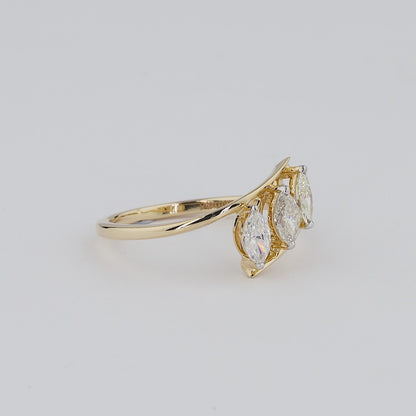 Marquise Three Stone Diamond Ring