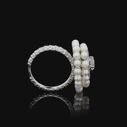 Pearl Diamond Ring