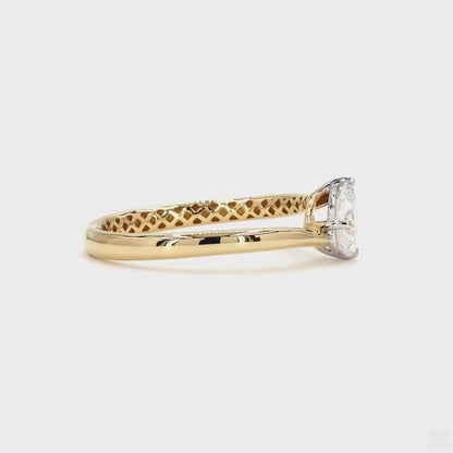 Pear Cut Diamond Ring