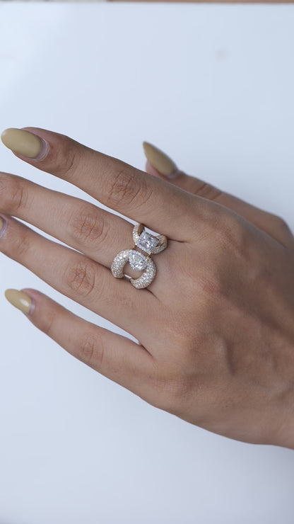 Dual Natural Diamond Ring