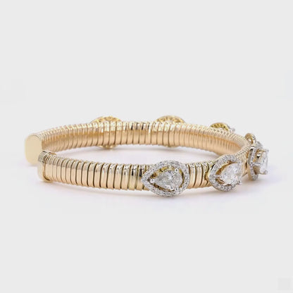 Open Cuff Diamond Bracelet