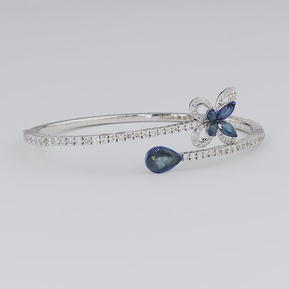 Blue Stone Butterfly Bracelet
