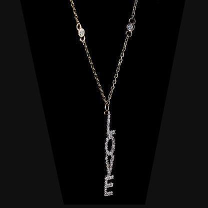 Diamond LOVE Pendant Necklace