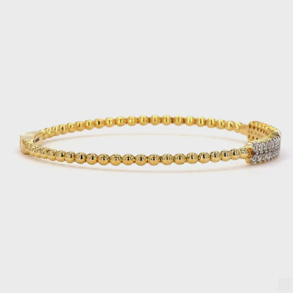 Diamond Bar Beaded Bracelet