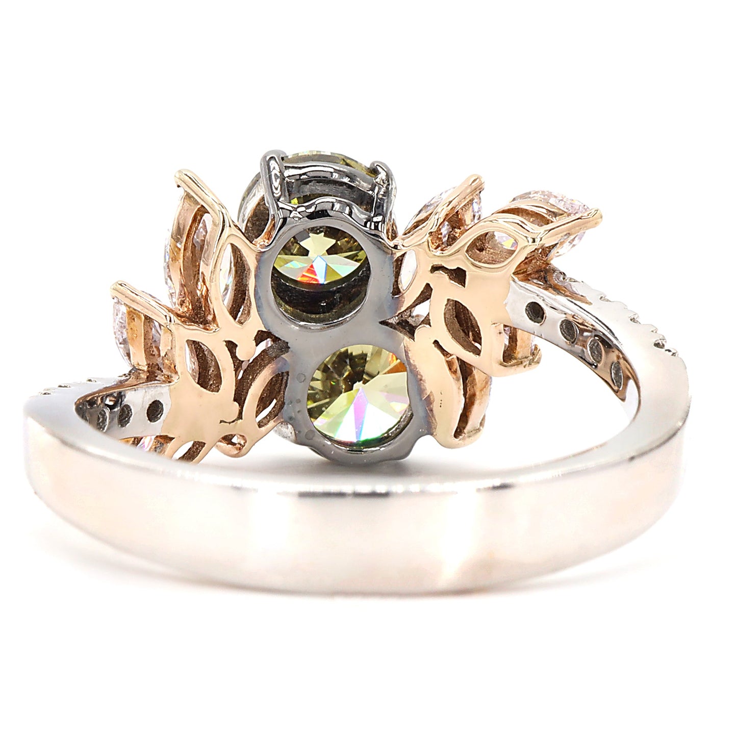 Fancy Yellow Diamond Cluster Ring