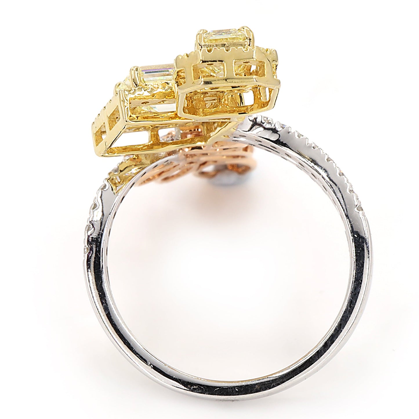 Fancy Yellow Pink Diamond Ring