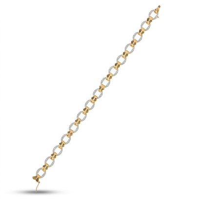 Men's Diamond Chain Link Bracelet